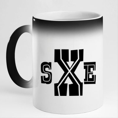 Sxe Straight Edge Gift 11oz Black Color Changing Mug