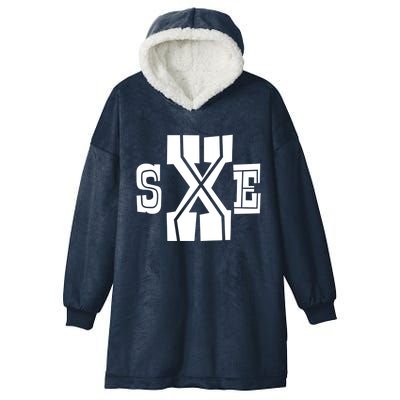 Sxe Straight Edge Gift Hooded Wearable Blanket