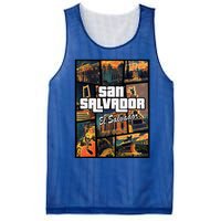 San Salvador El Salvador Capital Proud Mesh Reversible Basketball Jersey Tank