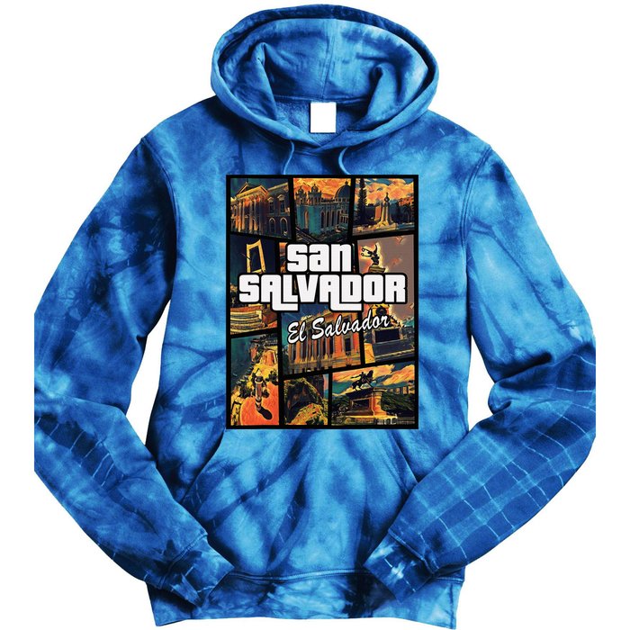 San Salvador El Salvador Capital Proud Tie Dye Hoodie