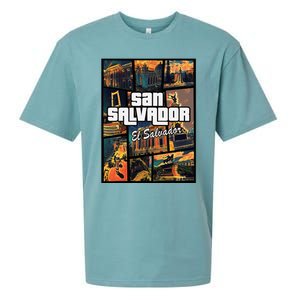 San Salvador El Salvador Capital Proud Sueded Cloud Jersey T-Shirt