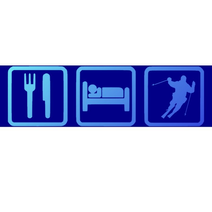 Ski Slopes Eat Sleep Skiing Downhill Ski Funny Gift Bumper Sticker