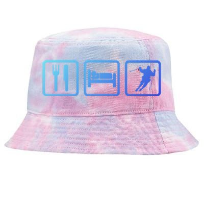 Ski Slopes Eat Sleep Skiing Downhill Ski Funny Gift Tie-Dyed Bucket Hat