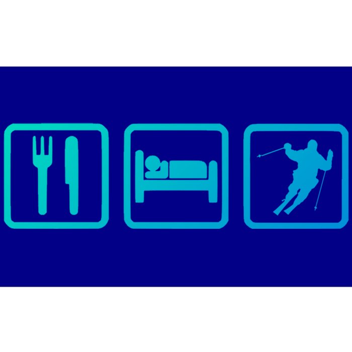 Ski Slopes Eat Sleep Skiing Downhill Ski Funny Gift Bumper Sticker