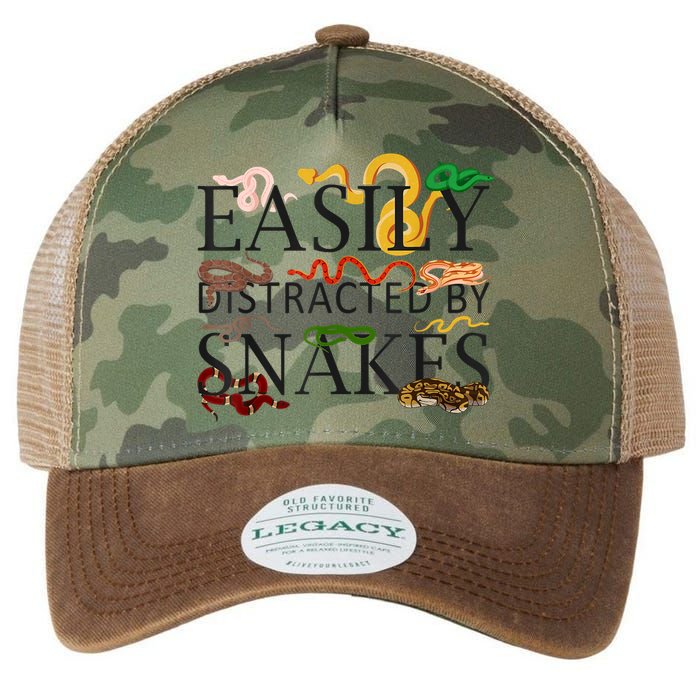 Snake Serpent Easily Distracted By Snakes Legacy Tie Dye Trucker Hat