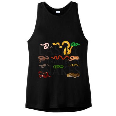 Snake Serpent Easily Distracted By Snakes Ladies PosiCharge Tri-Blend Wicking Tank