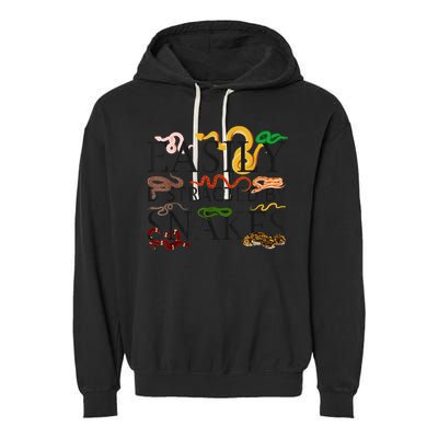Snake Serpent Easily Distracted By Snakes Garment-Dyed Fleece Hoodie