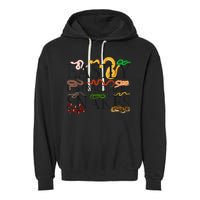 Snake Serpent Easily Distracted By Snakes Garment-Dyed Fleece Hoodie
