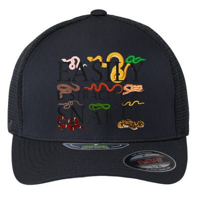 Snake Serpent Easily Distracted By Snakes Flexfit Unipanel Trucker Cap