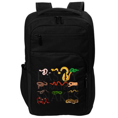 Snake Serpent Easily Distracted By Snakes Impact Tech Backpack