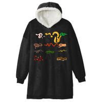 Snake Serpent Easily Distracted By Snakes Hooded Wearable Blanket