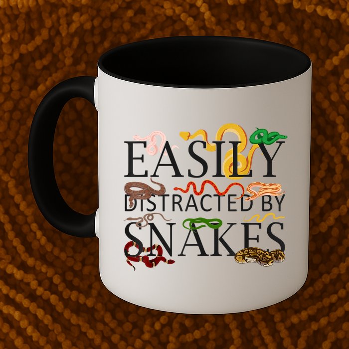 Snake Serpent Easily Distracted By Snakes Mug
