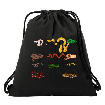 Snake Serpent Easily Distracted By Snakes Drawstring Bag