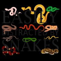 Snake Serpent Easily Distracted By Snakes Drawstring Bag