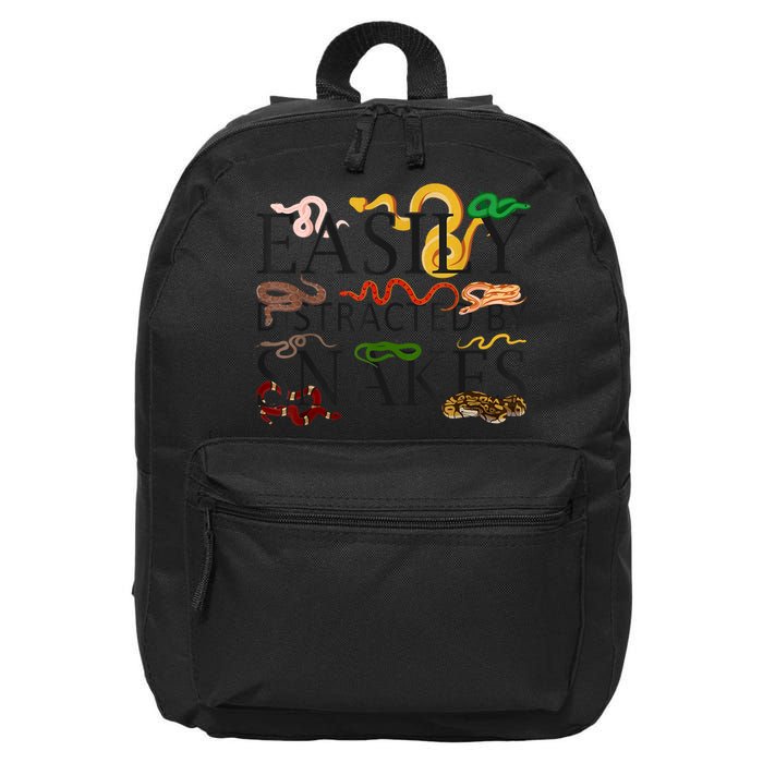 Snake Serpent Easily Distracted By Snakes 16 in Basic Backpack