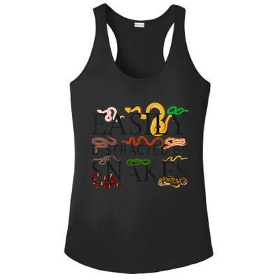 Snake Serpent Easily Distracted By Snakes Ladies PosiCharge Competitor Racerback Tank