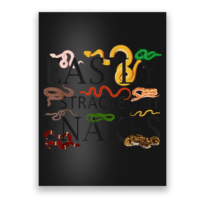 Snake Serpent Easily Distracted By Snakes Poster