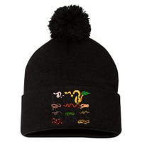 Snake Serpent Easily Distracted By Snakes Pom Pom 12in Knit Beanie