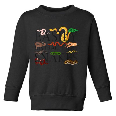 Snake Serpent Easily Distracted By Snakes Toddler Sweatshirt