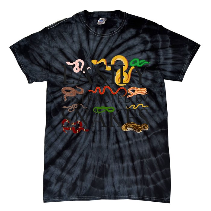 Snake Serpent Easily Distracted By Snakes Tie-Dye T-Shirt