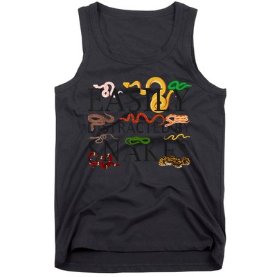 Snake Serpent Easily Distracted By Snakes Tank Top