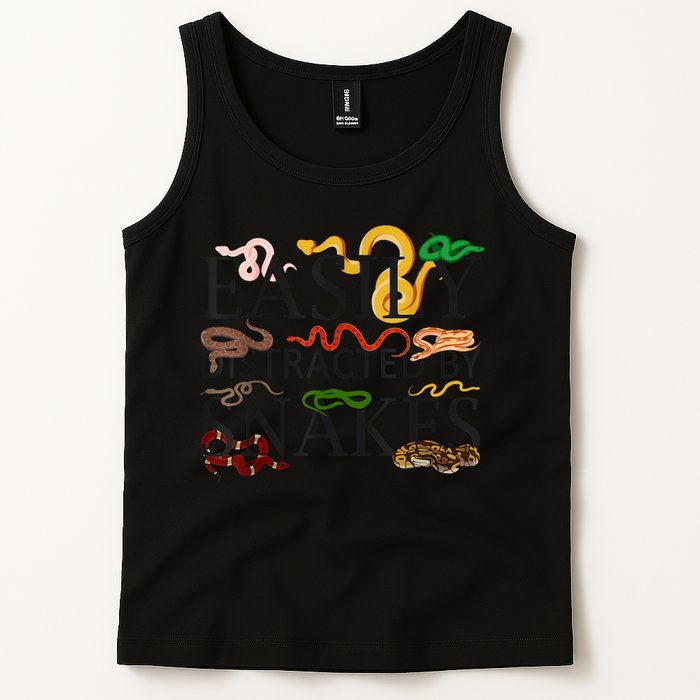 Snake Serpent Easily Distracted By Snakes Tank Top