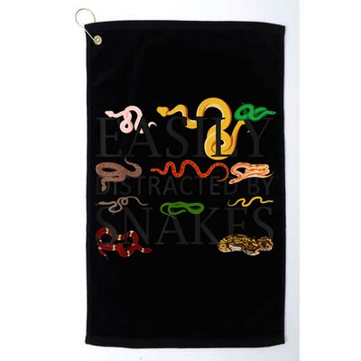 Snake Serpent Easily Distracted By Snakes Golf Towel