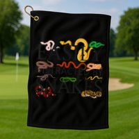 Snake Serpent Easily Distracted By Snakes Golf Towel