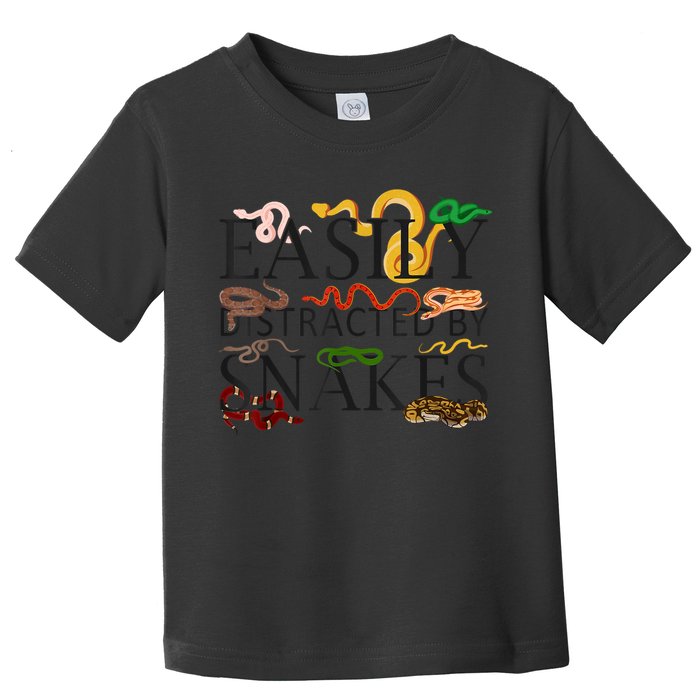 Snake Serpent Easily Distracted By Snakes Toddler T-Shirt