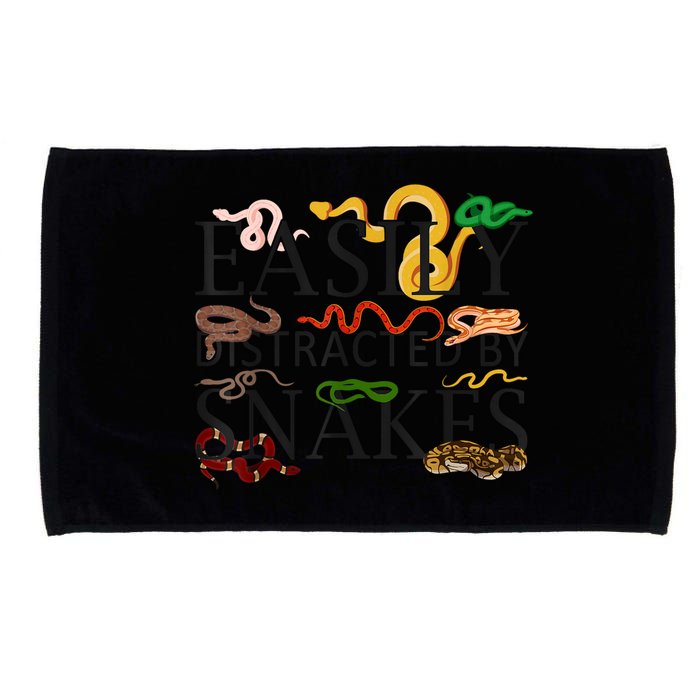 Snake Serpent Easily Distracted By Snakes Microfiber Hand Towel