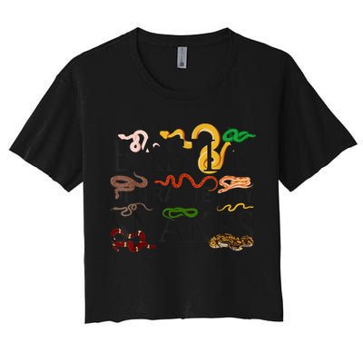 Snake Serpent Easily Distracted By Snakes Crop Top