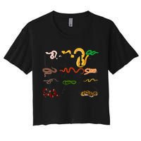 Snake Serpent Easily Distracted By Snakes Crop Top