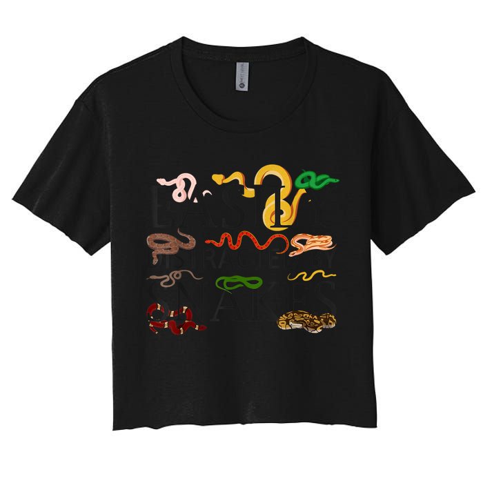 Snake Serpent Easily Distracted By Snakes Crop Top