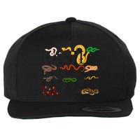 Snake Serpent Easily Distracted By Snakes Wool Snapback Cap