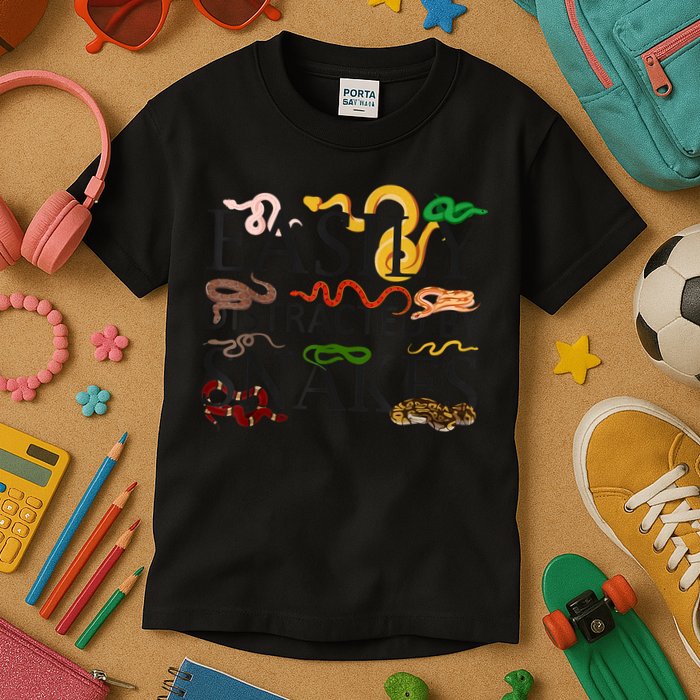 Snake Serpent Easily Distracted By Snakes Kids T-Shirt