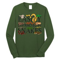 Snake Serpent Easily Distracted By Snakes Long Sleeve Shirt