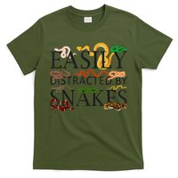 Snake Serpent Easily Distracted By Snakes T-Shirt