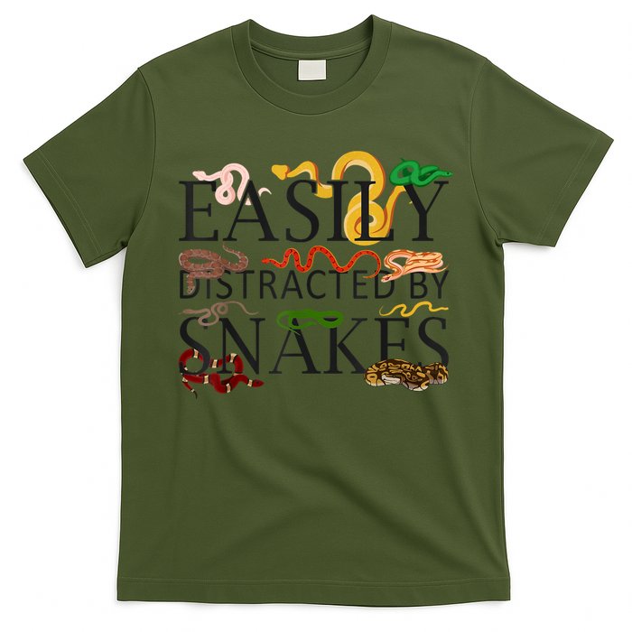 Snake Serpent Easily Distracted By Snakes T-Shirt