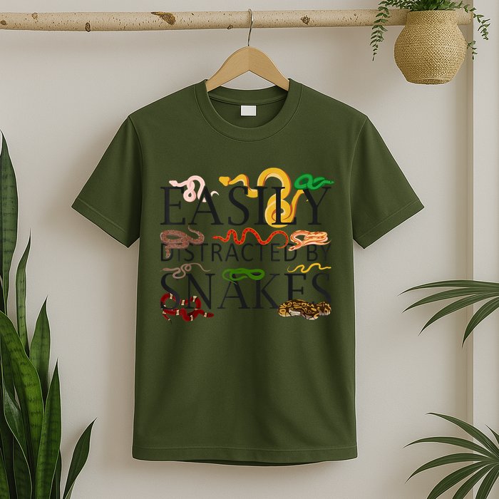 Snake Serpent Easily Distracted By Snakes T-Shirt