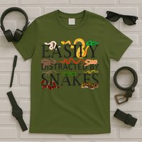Snake Serpent Easily Distracted By Snakes T-Shirt