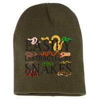Snake Serpent Easily Distracted By Snakes Short Acrylic Beanie