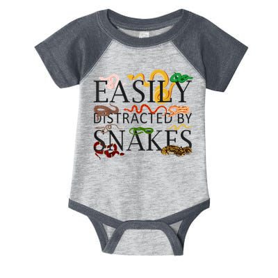 Snake Serpent Easily Distracted By Snakes Infant Baby Jersey Bodysuit