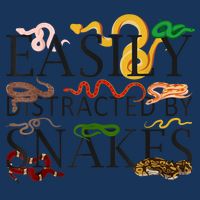 Snake Serpent Easily Distracted By Snakes Infant Baby Jersey Bodysuit
