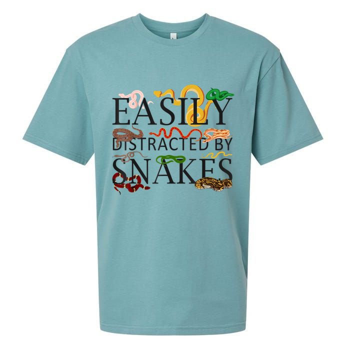 Snake Serpent Easily Distracted By Snakes Sueded Cloud Jersey T-Shirt