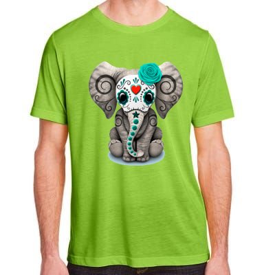 Sugar Skull Elephant Day Of The Dead Halloween Gift Adult ChromaSoft Performance T-Shirt