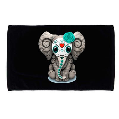 Sugar Skull Elephant Day Of The Dead Halloween Gift Microfiber Hand Towel