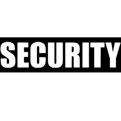 Security Bumper Sticker