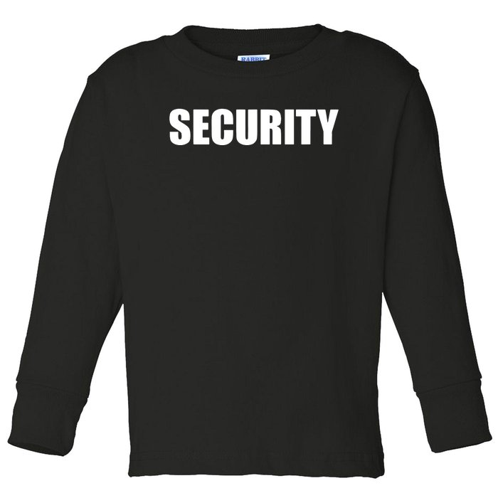 Security Toddler Long Sleeve Shirt