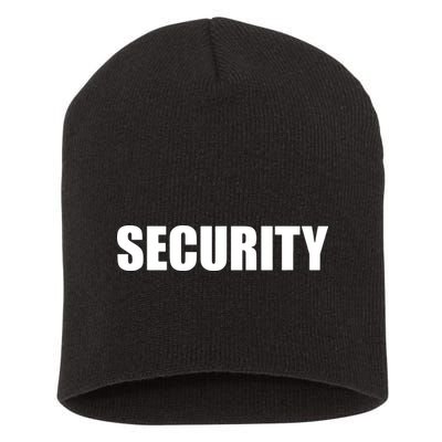 Security Short Acrylic Beanie