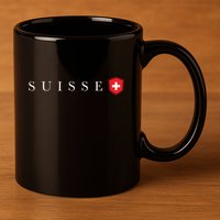 Switzerland Swiss Emblem Suisse 11oz C Handle Ceramic Mug